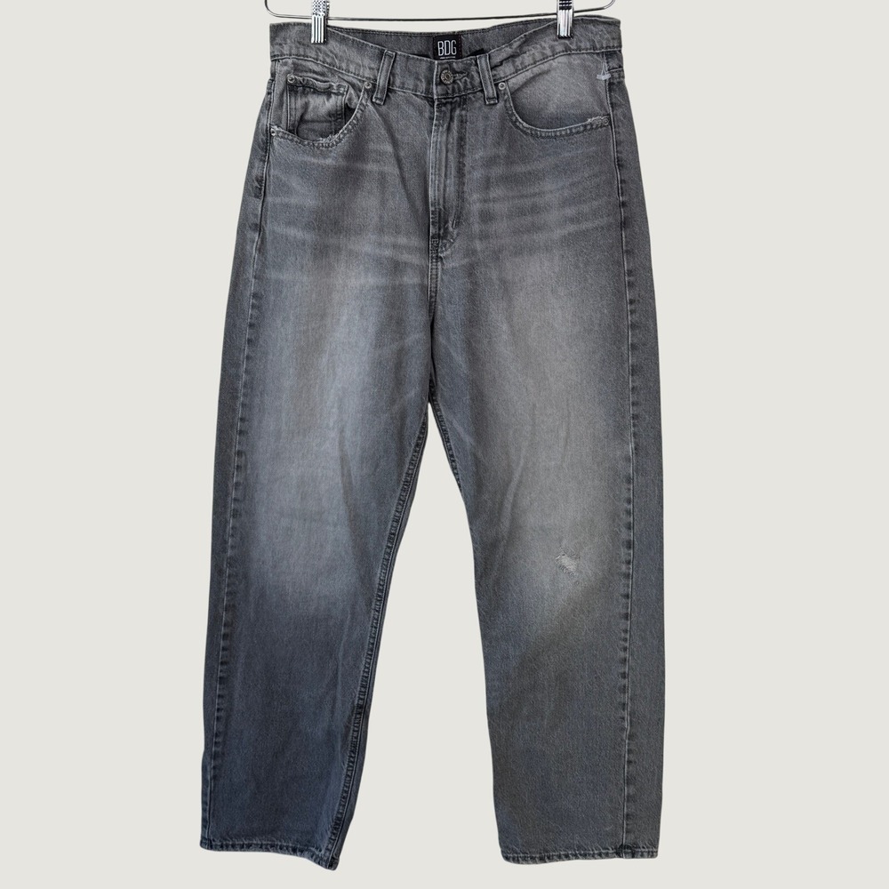 BDG Cowboy Jean 31 Grey Urban Outfitters Relaxed Straight Leg Grunge Skater